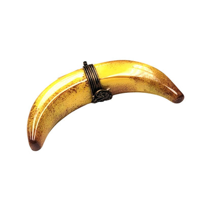 Exquisite Limoges Banana Figurine Porcelain Limoges fruit vegetables French Trinket Box