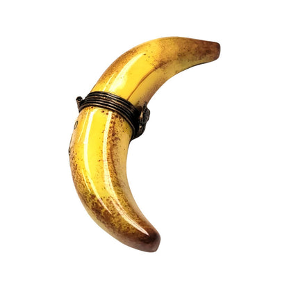 Exquisite Limoges Banana Figurine Porcelain Limoges fruit vegetables French Trinket Box