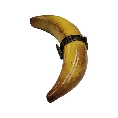 Exquisite Limoges Banana Figurine Porcelain Limoges fruit vegetables French Trinket Box