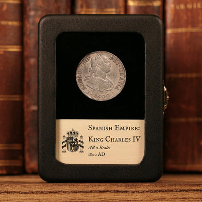 Spanish Empire, King Charles IV, AR 2 Reales - 1800 CE - Spanish Empire