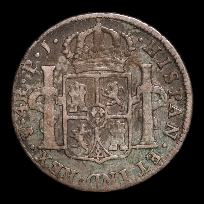 Spanish Empire, King Charles IV, AR 4 Reales - 1808 CE - Spanish Empire