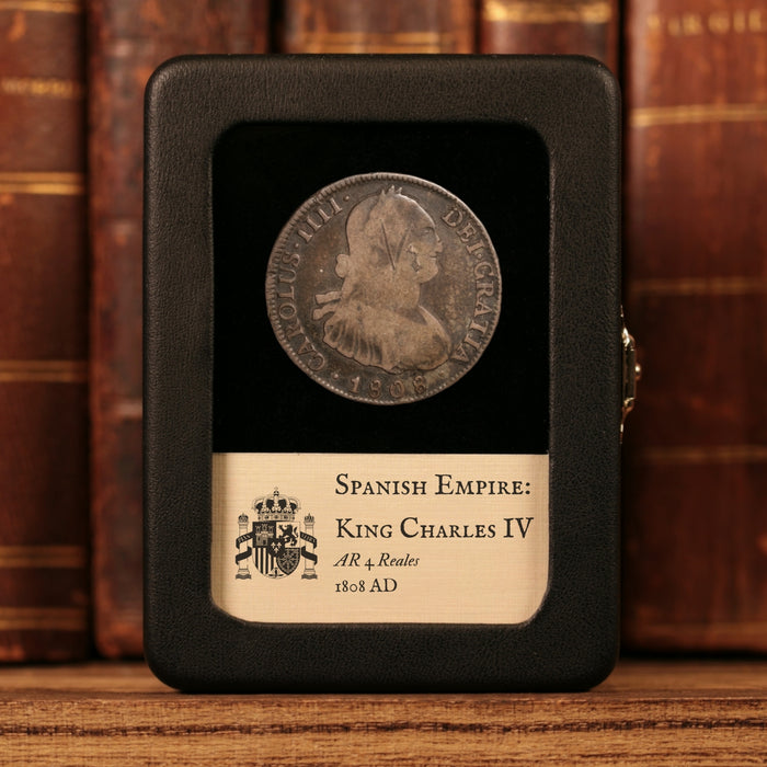 Spanish Empire, King Charles IV, AR 4 Reales - 1808 CE - Spanish Empire