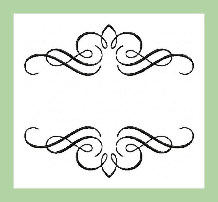 Split Wedding Scroll Name Frame