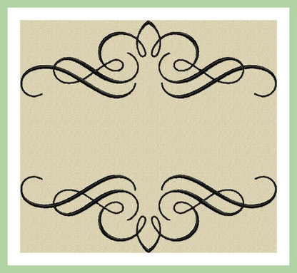 Split Wedding Scroll Name Frame