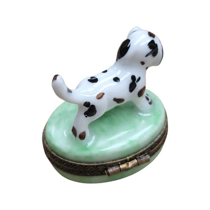 Dalmatian Dog Limoges Box Porcelain Limoges dog LIMOGES BOXES French Trinket Box