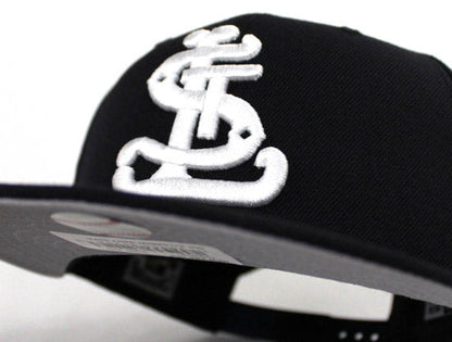 St Louis Cardinals 1900 New Era 9Fifty Snapback Hat (Navy Gray Under Brim)