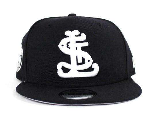 St Louis Cardinals 1900 New Era 9Fifty Snapback Hat (Navy Gray Under Brim)
