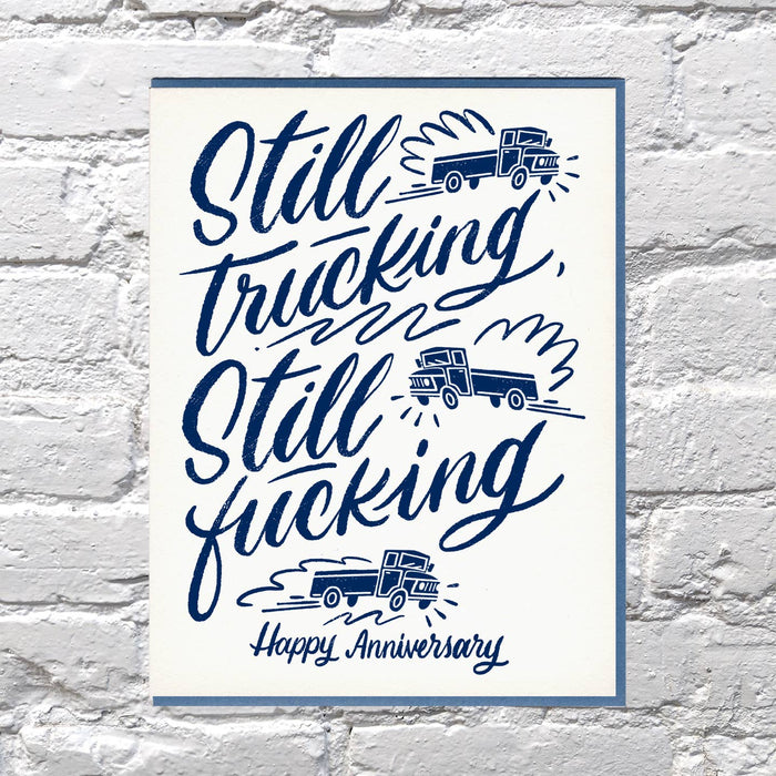 Still Trucking Anniversary Card