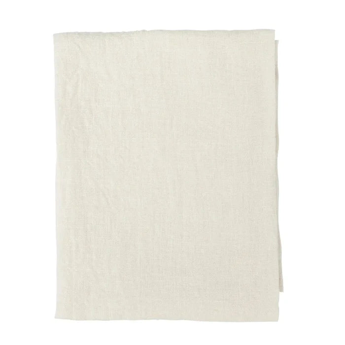 Stonewashed Linen Tea Towel | Ivory