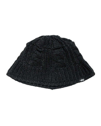 lost & found Stussy Stüssy Cable Knit Bucket Hat Black
