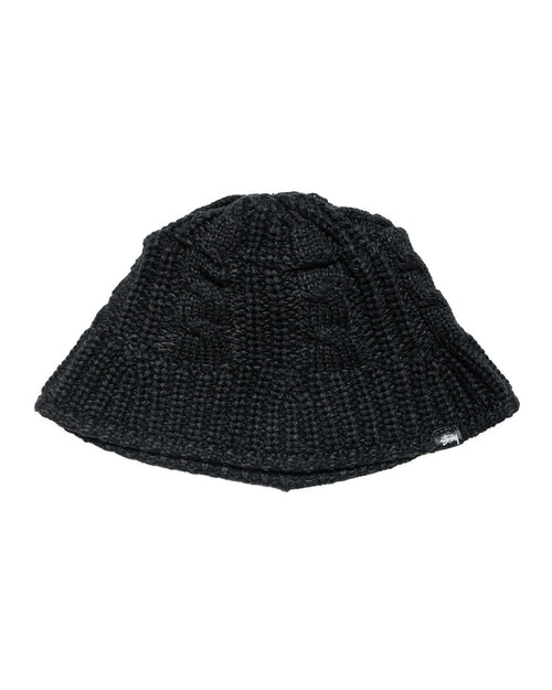 lost & found Stussy Stüssy Cable Knit Bucket Hat Black