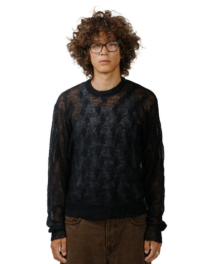 lost & found Stussy Stüssy Loose Knit Cross Cable Black