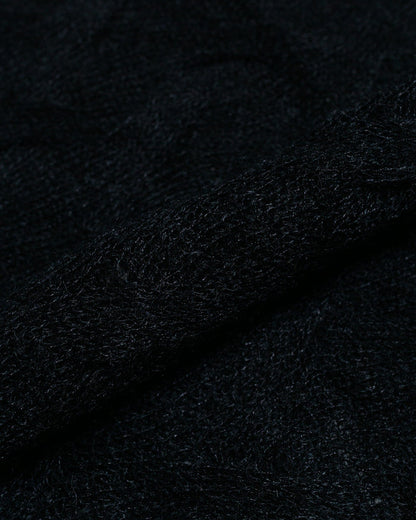 lost & found Stussy Stüssy Loose Knit Cross Cable Black