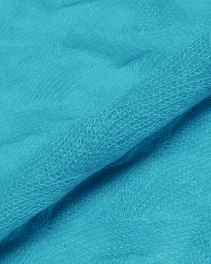 lost & found Stussy Stüssy Loose Knit Cross Cable Cyan