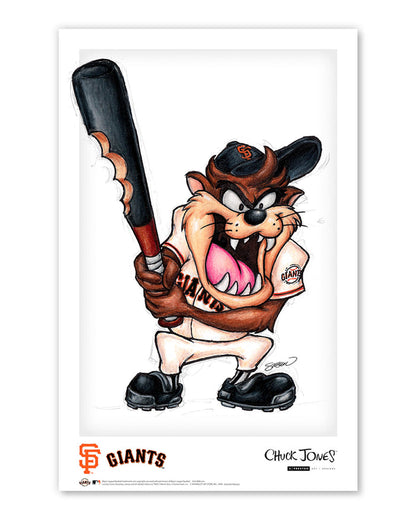 Taz On Deck x MLB Giants Limited Edition Art Print