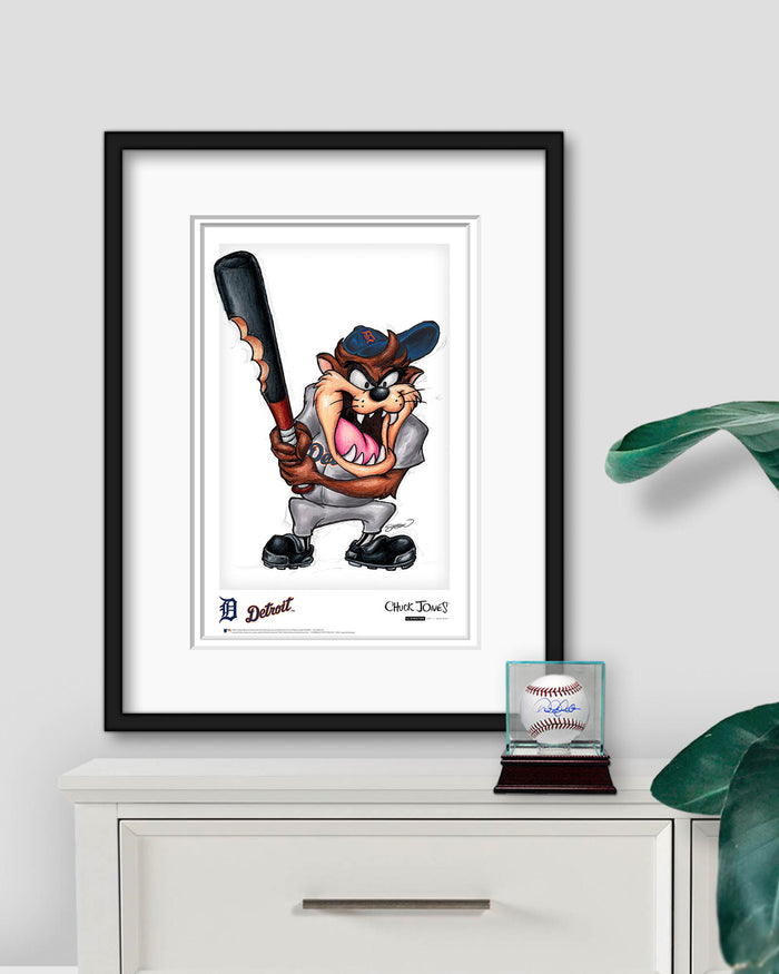 Taz on Deck x MLB Tigers Limited Edition Art Print