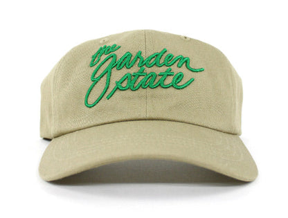 The Garden State Script Dad Hat (Khaki Green)