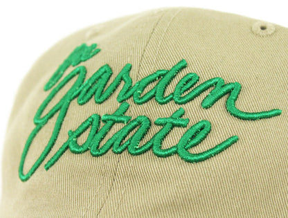 The Garden State Script Dad Hat (Khaki Green)