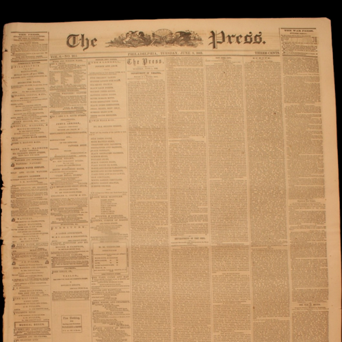 The Philadelphia Press, Civil War Issues