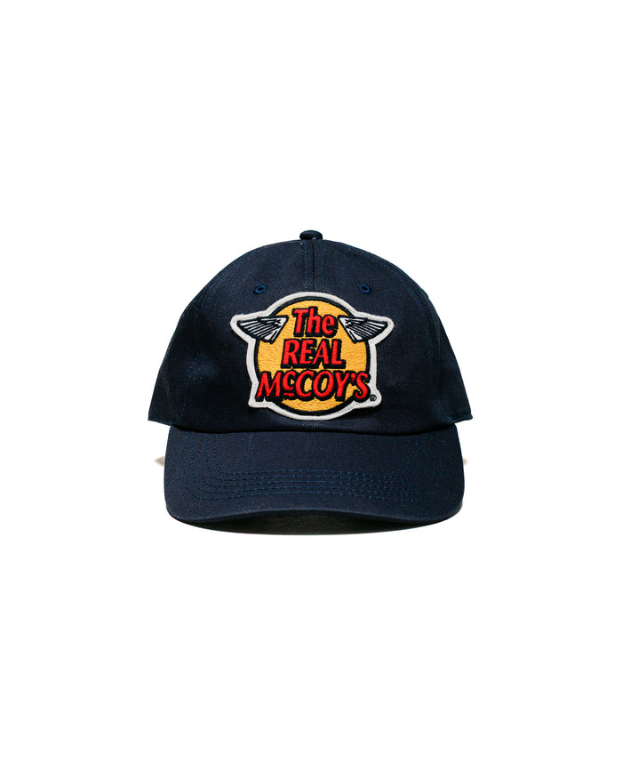 lost & found The Real McCoy's The Real McCoy's MA23001 The Real McCoy's Logo Baseball Cap Navy