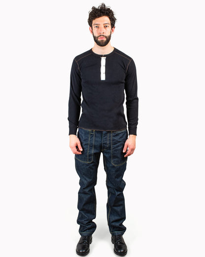 lost & found The Real McCoy's The Real McCoy's MC16117 Union Shirt Long Sleeve Black