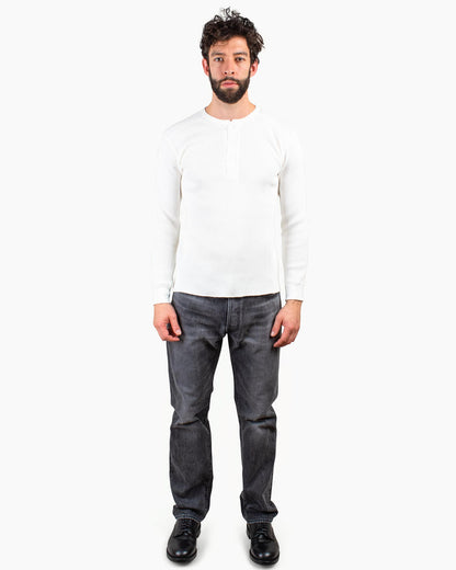 lost & found The Real McCoy's The Real McCoy's MC16117 Union Shirt Long Sleeve White
