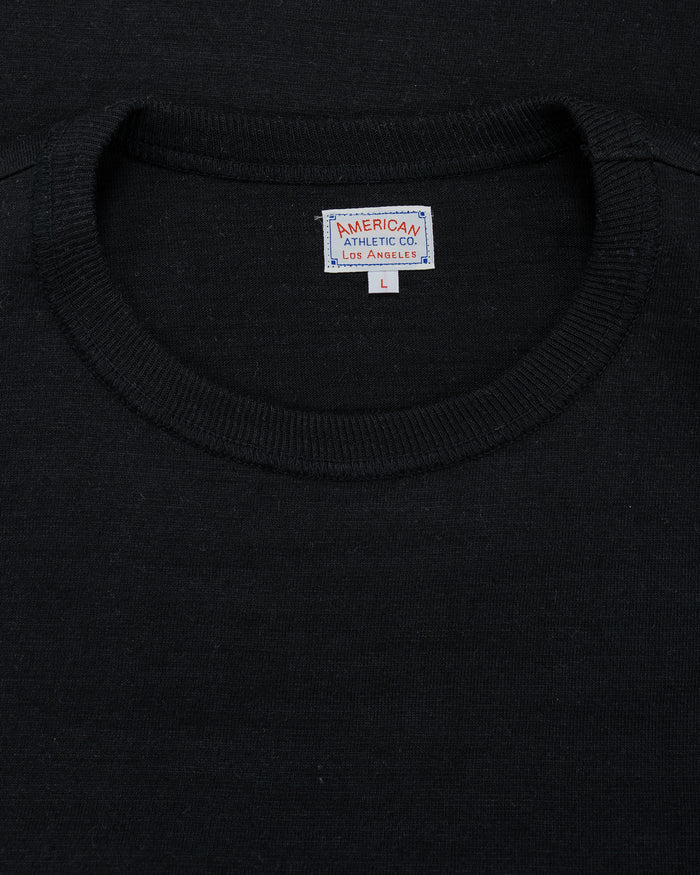 lost & found The Real McCoy's The Real McCoy's MC19010 Athletic T-Shirt / Loop-Wheel Black
