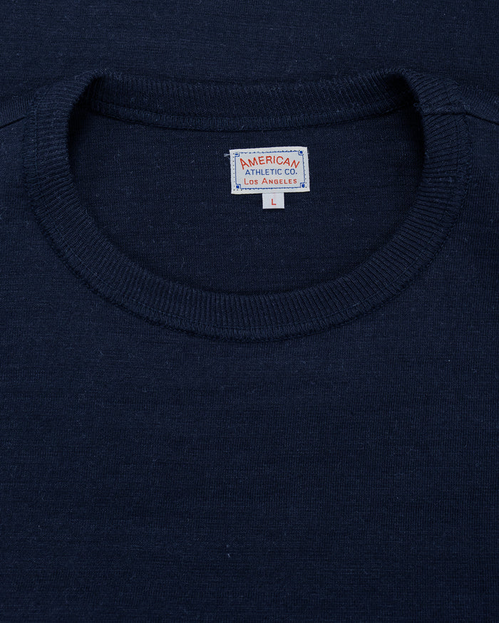 lost & found The Real McCoy's The Real McCoy's MC19010 Athletic T-Shirt / Loop-Wheel Navy