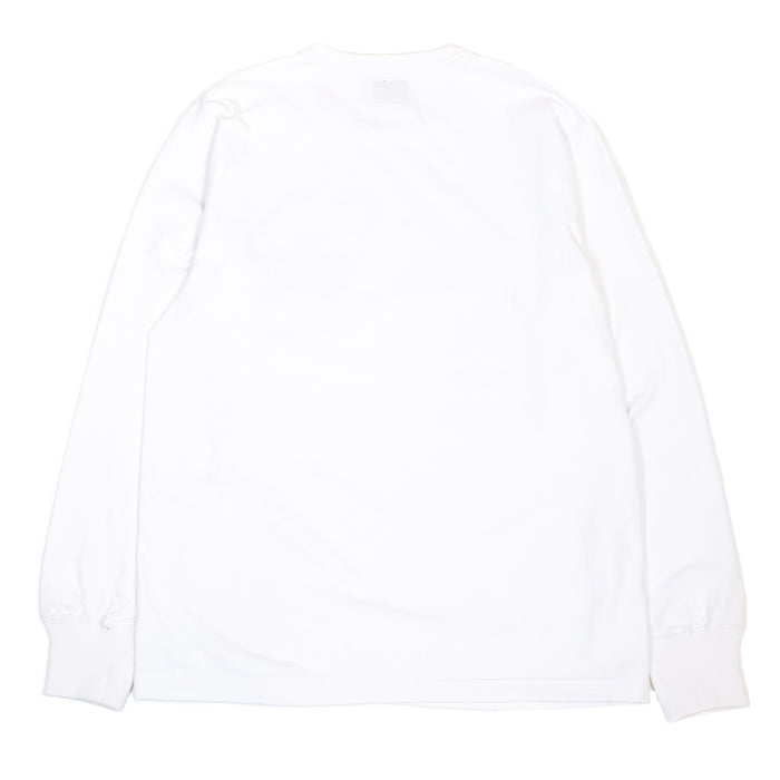 lost & found The Real McCoy's The Real McCoy's MC20002 Logo Tee L/S White