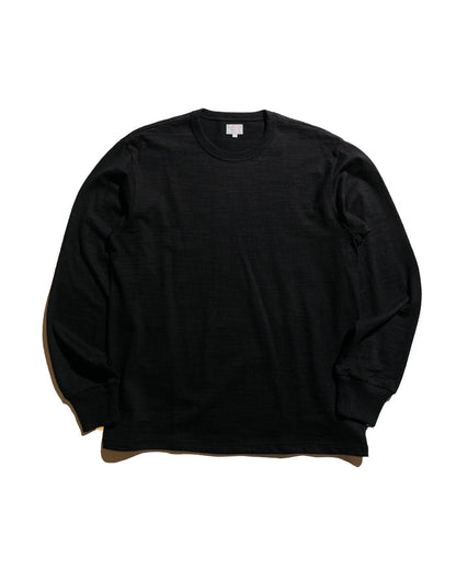 lost & found The Real McCoy's The Real McCoy's MC21109 Athletic L/S T-Shirt / Loop-Wheel Black