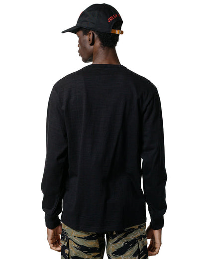 lost & found The Real McCoy's The Real McCoy's MC21109 Athletic L/S T-Shirt / Loop-Wheel Black
