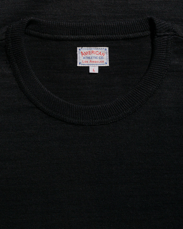 lost & found The Real McCoy's The Real McCoy's MC21109 Athletic L/S T-Shirt / Loop-Wheel Black