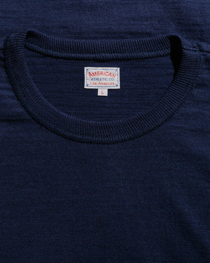 lost & found The Real McCoy's The Real McCoy's MC21109 Athletic L/S T-Shirt / Loop-Wheel Navy