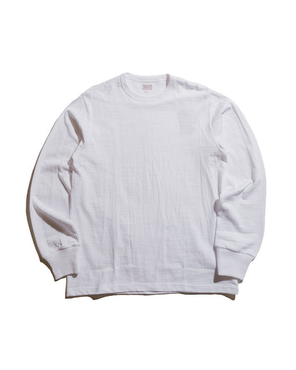 lost & found The Real McCoy's The Real McCoy's MC21109 Athletic L/S T-Shirt / Loop-Wheel White