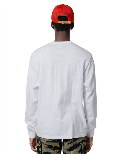lost & found The Real McCoy's The Real McCoy's MC21109 Athletic L/S T-Shirt / Loop-Wheel White
