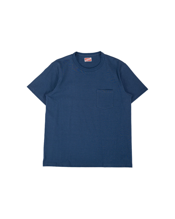 lost & found The Real McCoy's The Real McCoy's MC22006 Pocket Tee Marine Blue