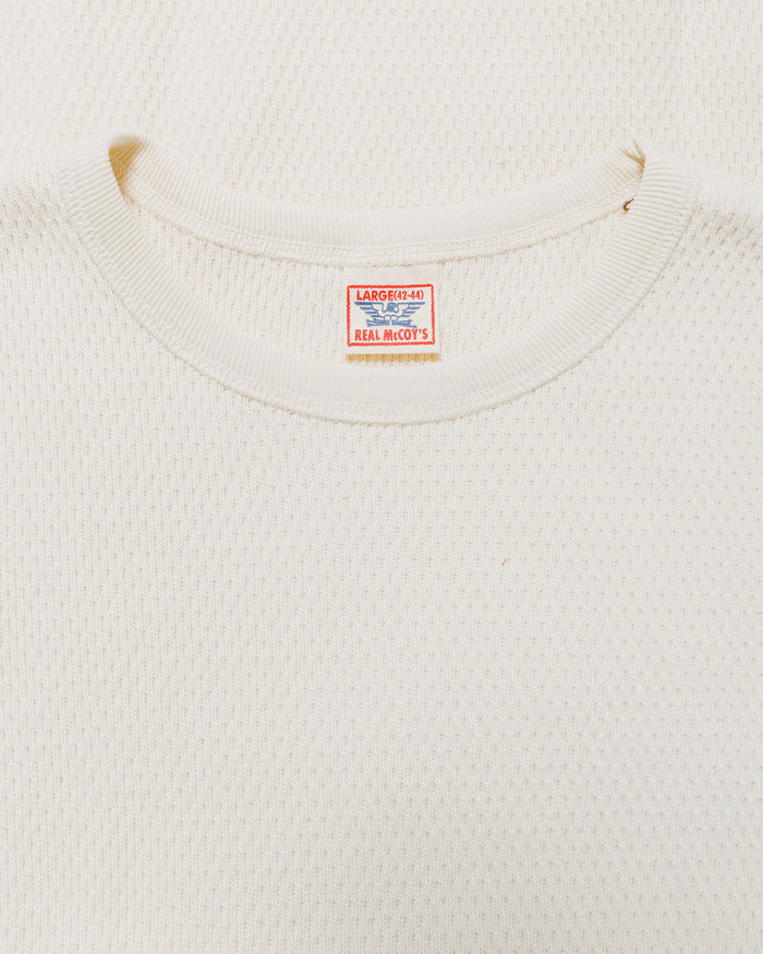 lost & found The Real McCoy's The Real McCoy's MC22109 U.S. Army Military Thermal Shirt Milk