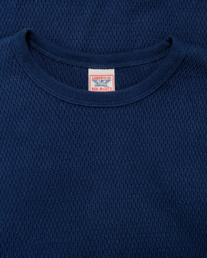 lost & found The Real McCoy's The Real McCoy's MC22109 U.S. Army Military Thermal Shirt Navy
