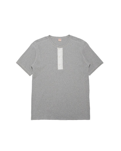 The Real McCoy's MC23022 Union Henley Undershirt S/S Medium Grey