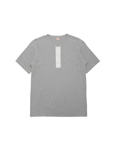 The Real McCoy's MC23022 Union Henley Undershirt S/S Medium Grey