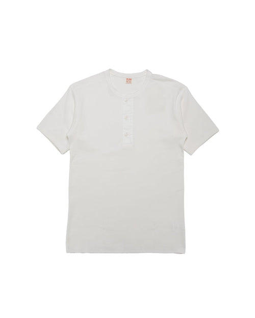 The Real McCoy's MC23022 Union Henley Undershirt S/S White