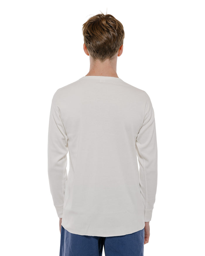 The Real McCoy's MC23111 Union Henley Undershirt L/S White
