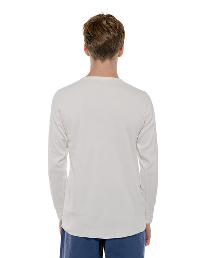 The Real McCoy's MC23111 Union Henley Undershirt L/S White