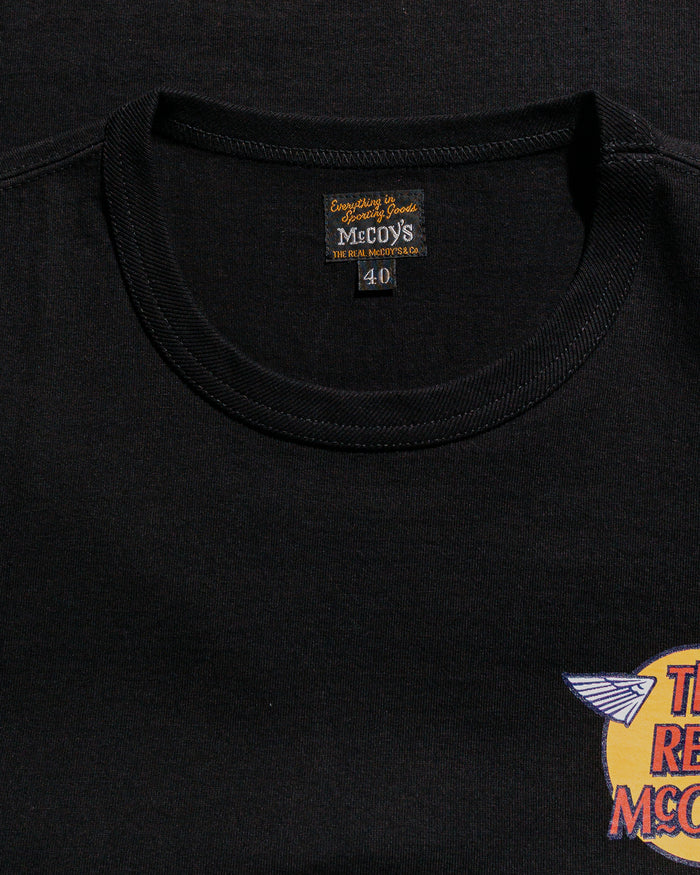lost & found The Real McCoy's The Real McCoy's MC24004 The Real McCoy's Logo Tee S/S Black