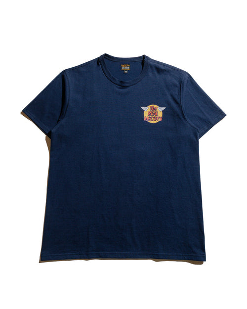 lost & found The Real McCoy's The Real McCoy's MC24004 The Real McCoy's Logo Tee S/S Navy