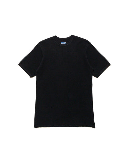 lost & found The Real McCoy's The Real McCoy's MC24018 Waffle Thermal Shirt S/S Black
