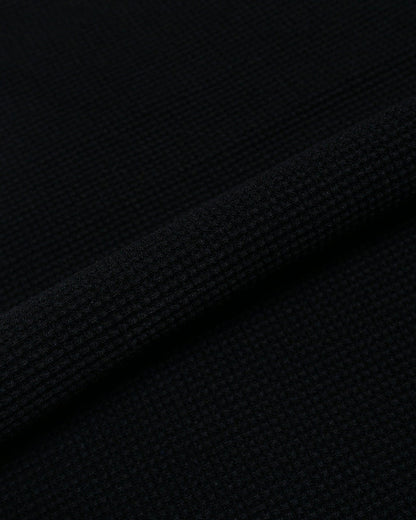lost & found The Real McCoy's The Real McCoy's MC24018 Waffle Thermal Shirt S/S Black