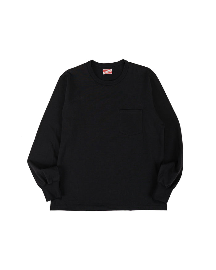 lost & found The Real McCoy's The Real McCoy's MC24019 Pocket Tee L/S Black