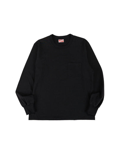 lost & found The Real McCoy's The Real McCoy's MC24019 Pocket Tee L/S Black