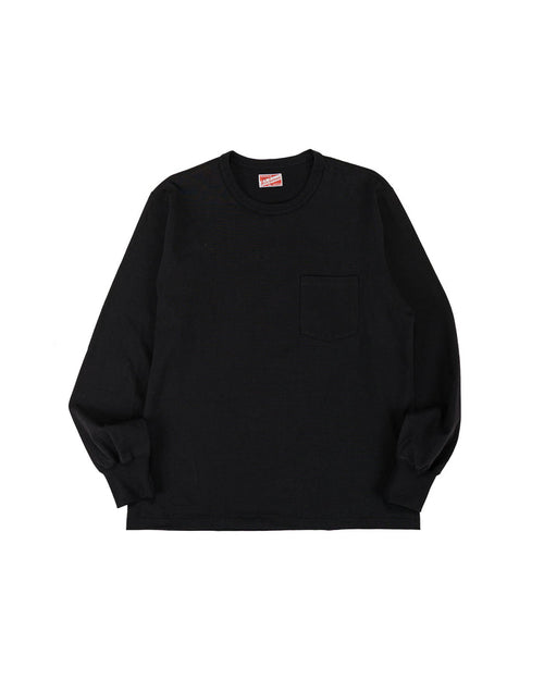 lost & found The Real McCoy's The Real McCoy's MC24019 Pocket Tee L/S Black